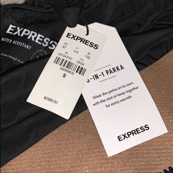 EXPRESS 3-in-1 Wool Coat Water-Resistant - Picture 6 of 6